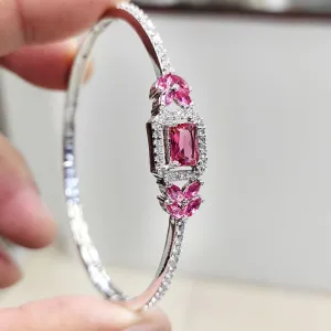 Aamrapali Silver Plated AD Bangle