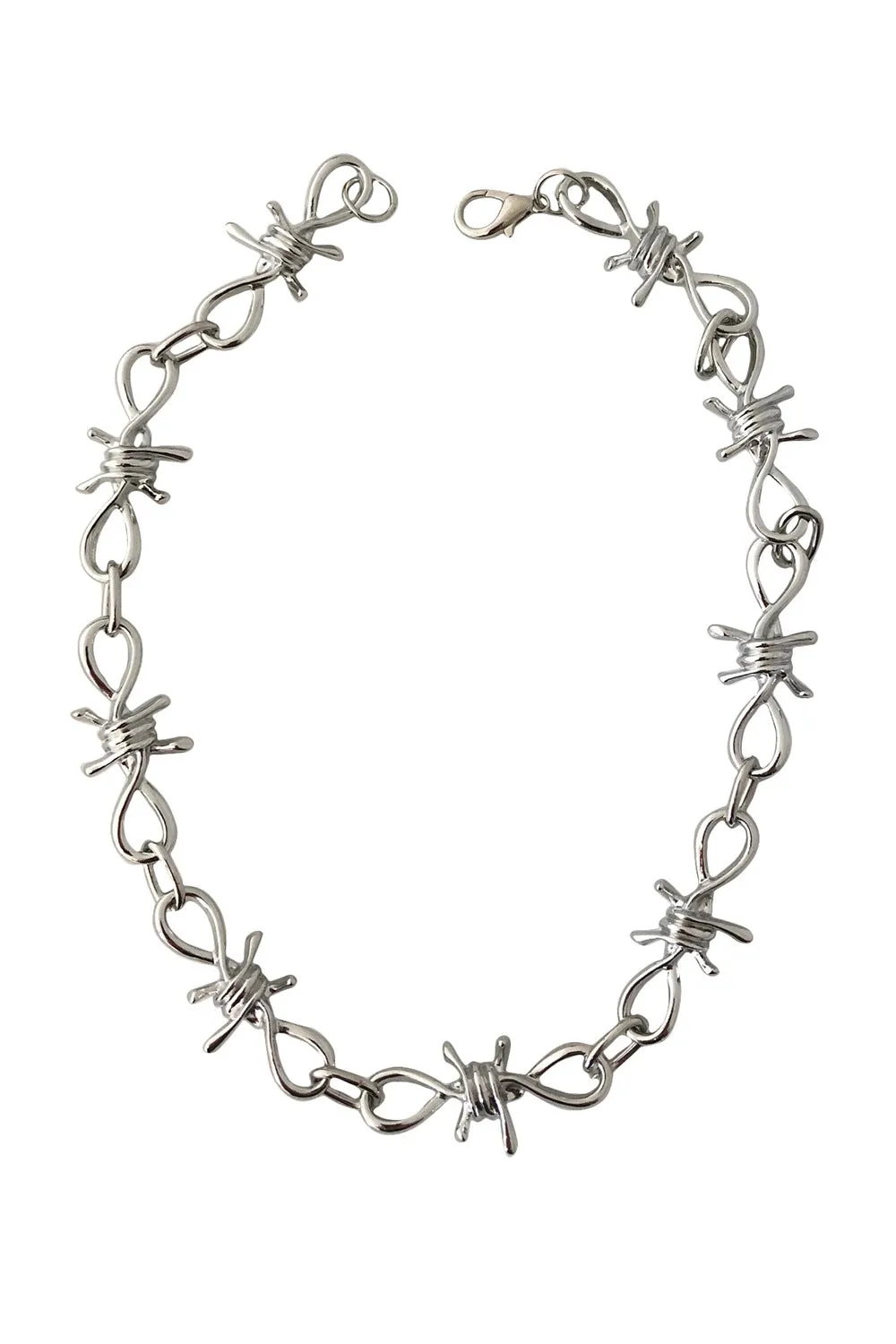 Barbed Wire Thorned Necklace