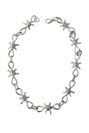 Barbed Wire Thorned Necklace