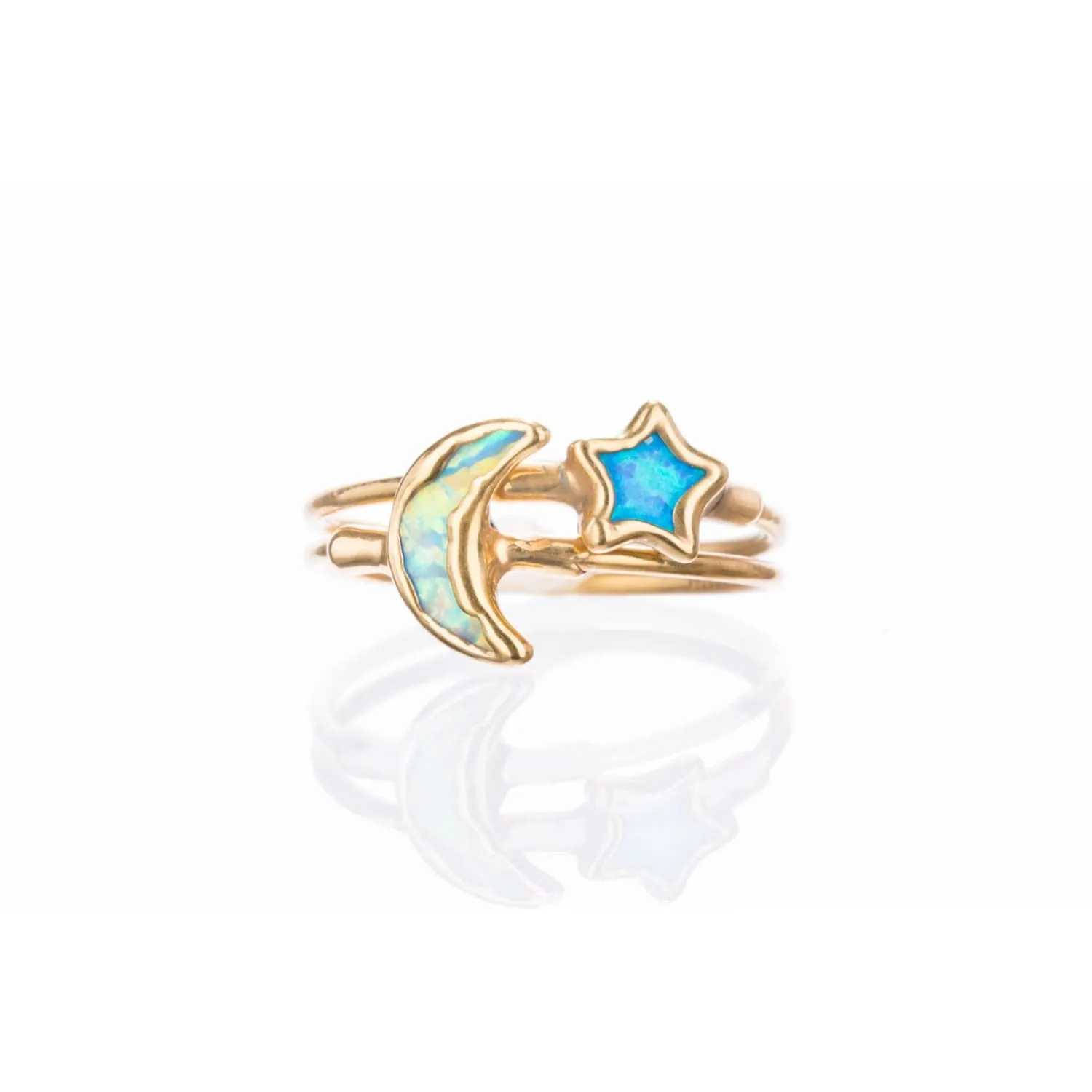 Dainty Star Kyocera Opal Ring