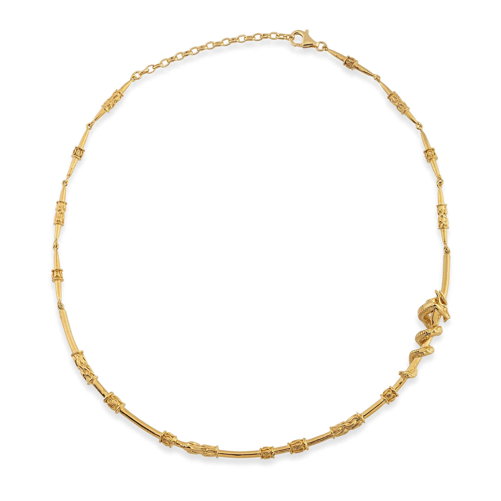 Dragon Wrapped Choker Necklace  Handcrafted Luxury