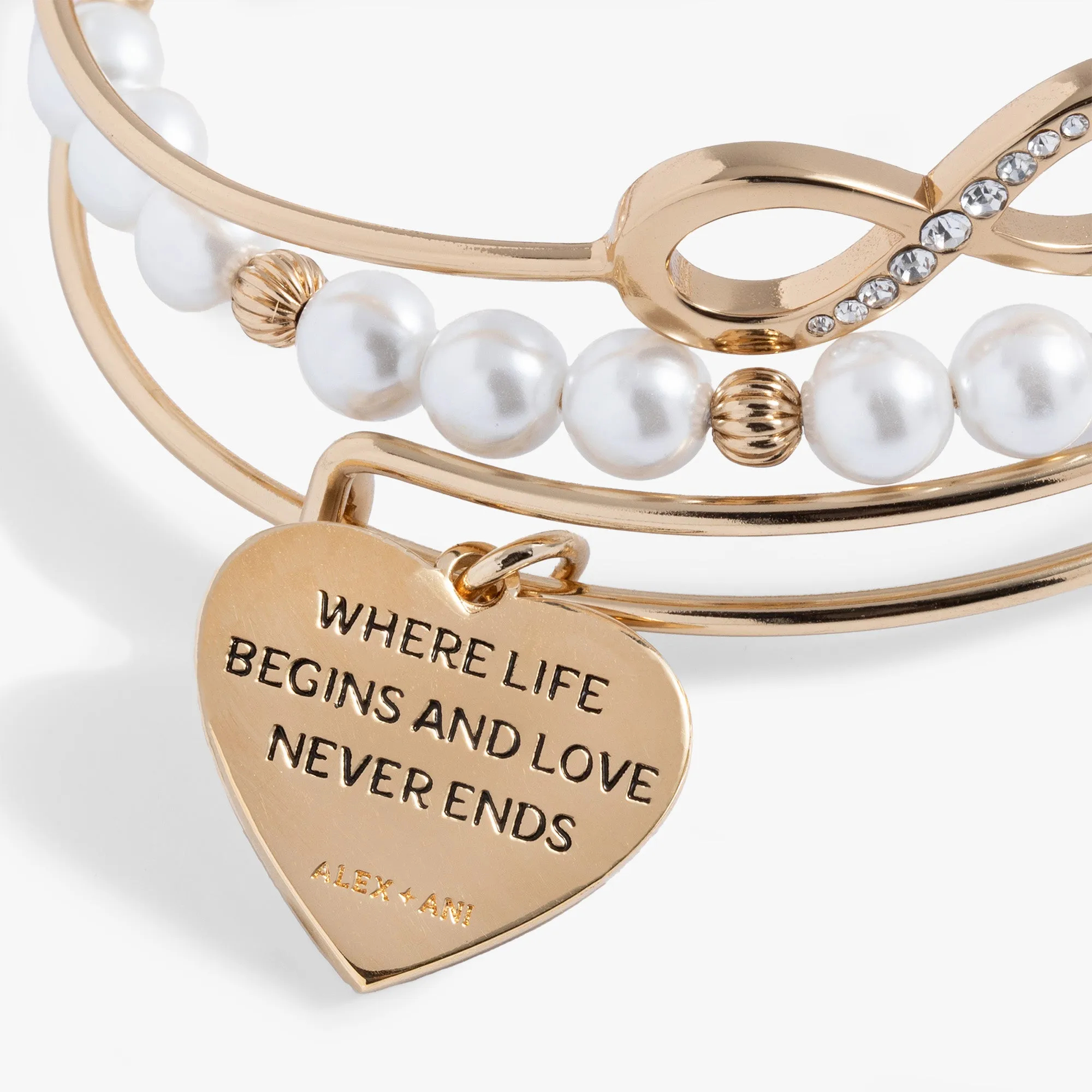 Elegant Family Bangle Set of 3 - Matching Jewelry for All Ages