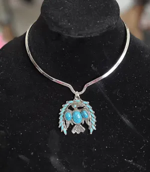Fashion Turquoise Free Bird Pendant - 3 inch
