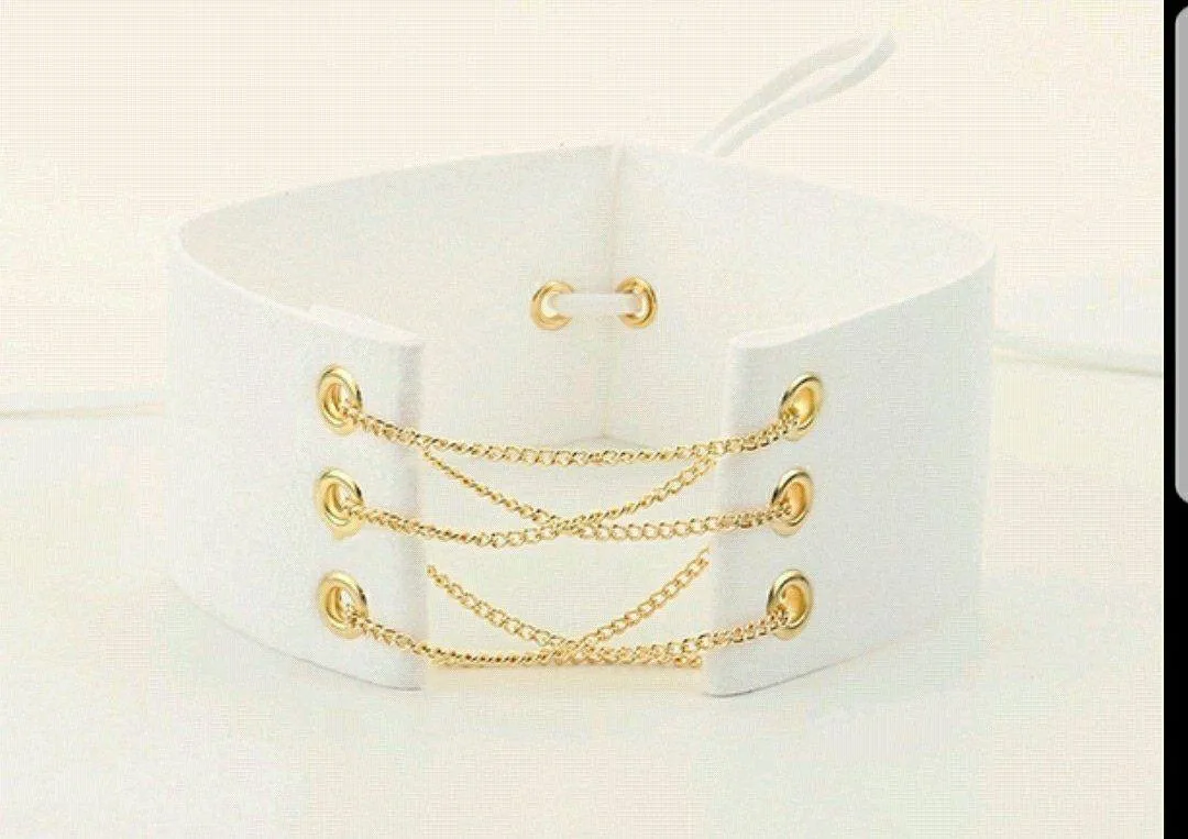 Jewellery Faux Suede Wide Choker