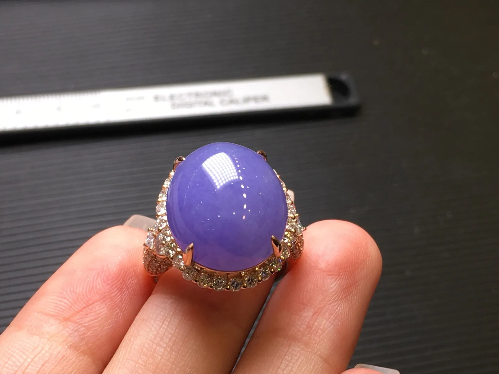 Lavender Jadeite Jewelry Set