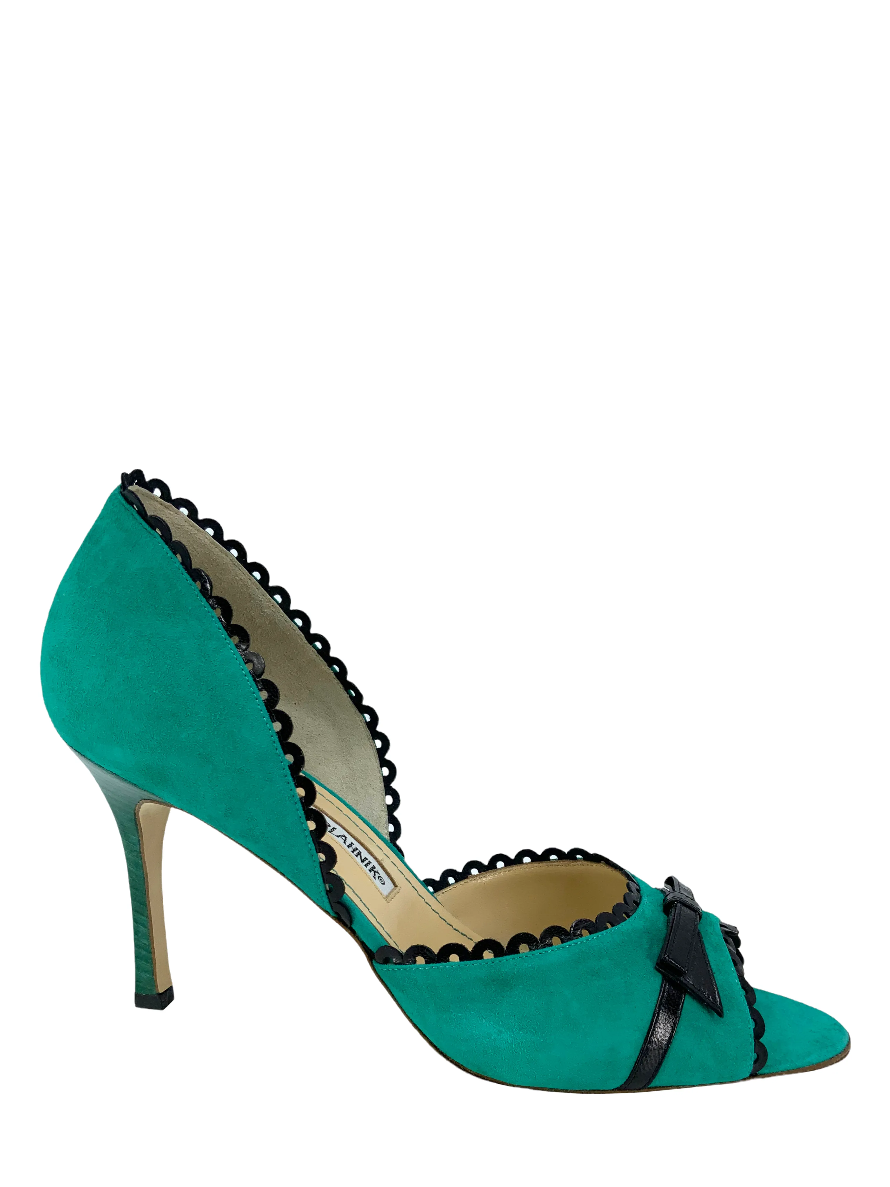 Manolo Blahnik Suede d'Orsay Pumps Size 10.5