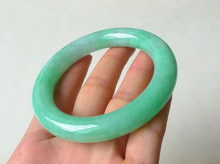 Natural Jade Bangle Jadeite Bangle Internal Diameter 54.2mm BER105