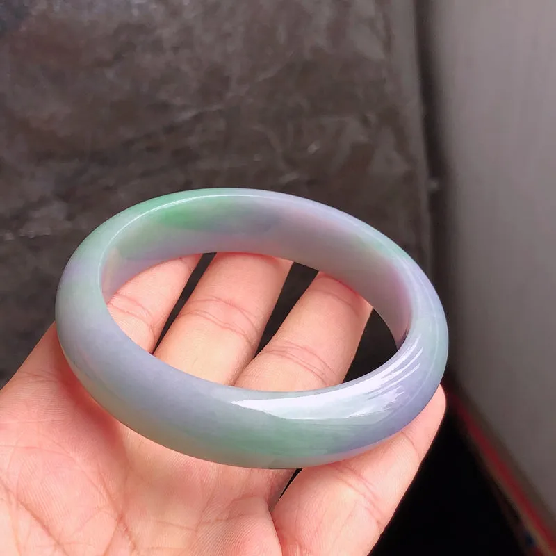 Natural Jade Bangle Jadeite Bangle Internal Diameter 57.4mm NBE089