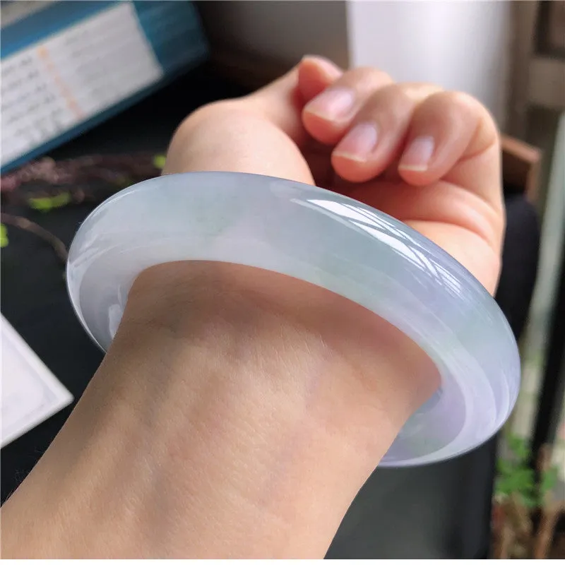 Natural Jade Bangle Jadeite Bangle Internal Diameter 59.1mm X5033018