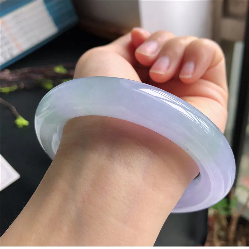 Natural Jade Bangle Jadeite Bangle Internal Diameter 59.1mm X5033018