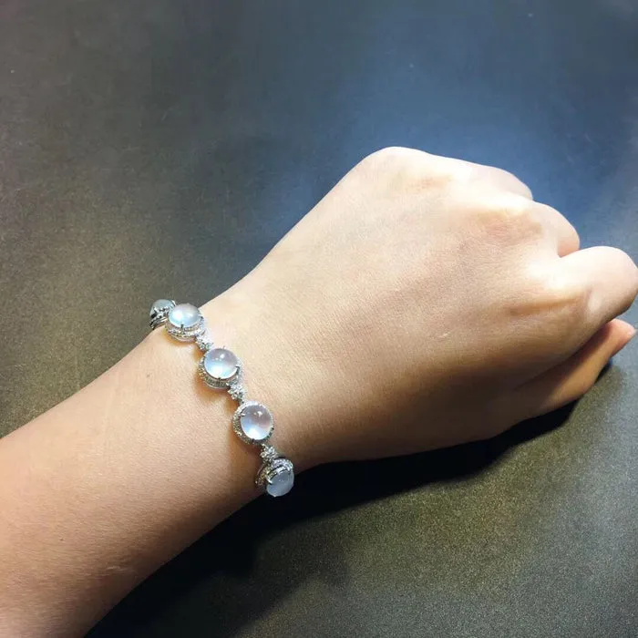 Natural Jade Bracelet Jadeite Bracelet NBT56