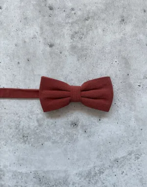 Terracotta Cotton Bow Tie