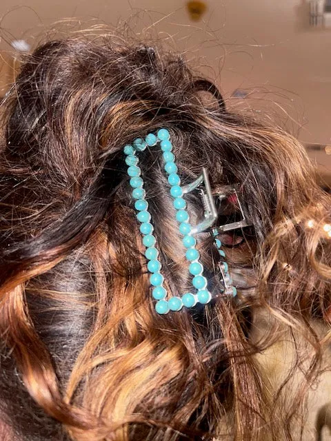 Turquoise Stone Hair Clip
