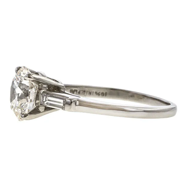 Vintage Diamond Engagement Ring, 2.02ct RBC