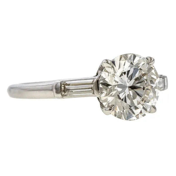 Vintage Diamond Engagement Ring, 2.02ct RBC